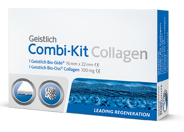 Combi-Kit Collagen набор для направленной костной регенерации: Bio-Oss Collagen 100 мг и Bio-Gide 16х22 мм